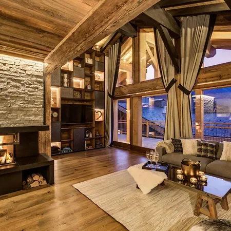 木屋 Elysium Luxury Chalet Retreat In Verbier 采尔马特